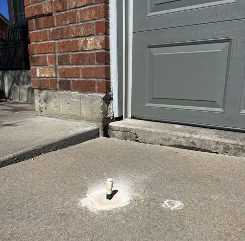 sinking concrete